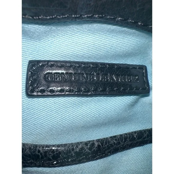 CYNTHIA Rowley Dark Blue Leather Tote - Picture 7 of 9